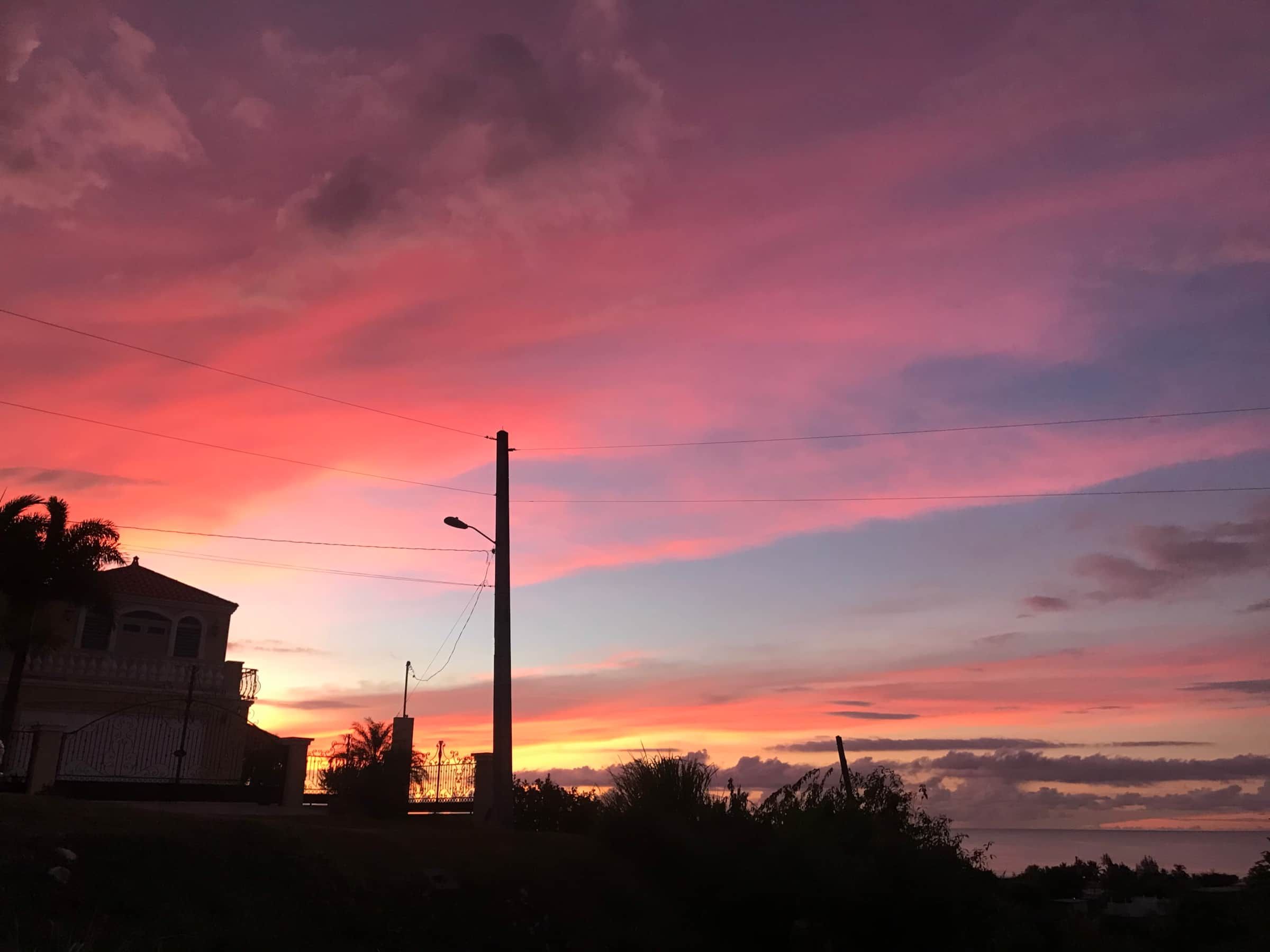 A special Casa Ocean Breeze sunset