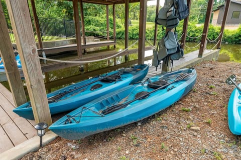 Kayaks ready for your adventure