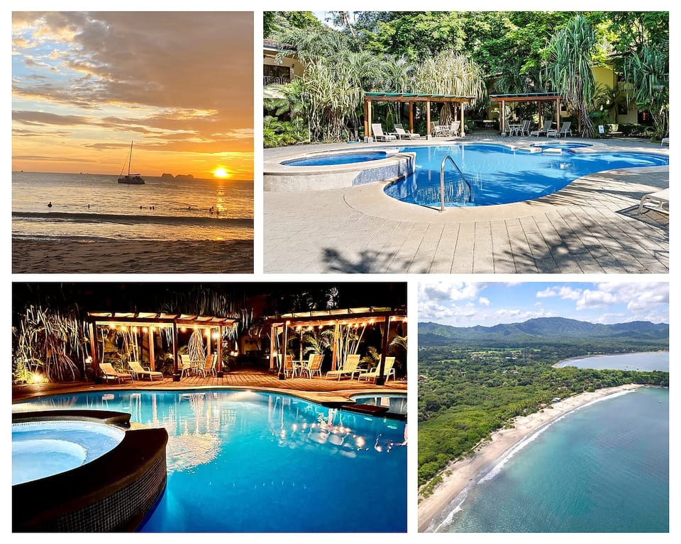 Perfect location! Playa Penca just a short walk from Casa Del Sol. Steps away from a clean, salt water complex pool. Enjoy some night swimming until 11pm.