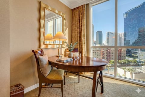 Dedicated Workspace — In-Suite Desk with Open City Views, 8th Floor MGM Signature Tower 2, High-Speed Wi-Fi