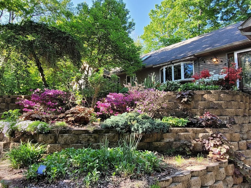 Amazing landscaping throughout the grounds.