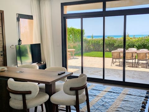 Dine to sea views both indoors or al fresco