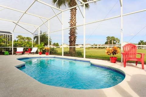 Private pool with lanai