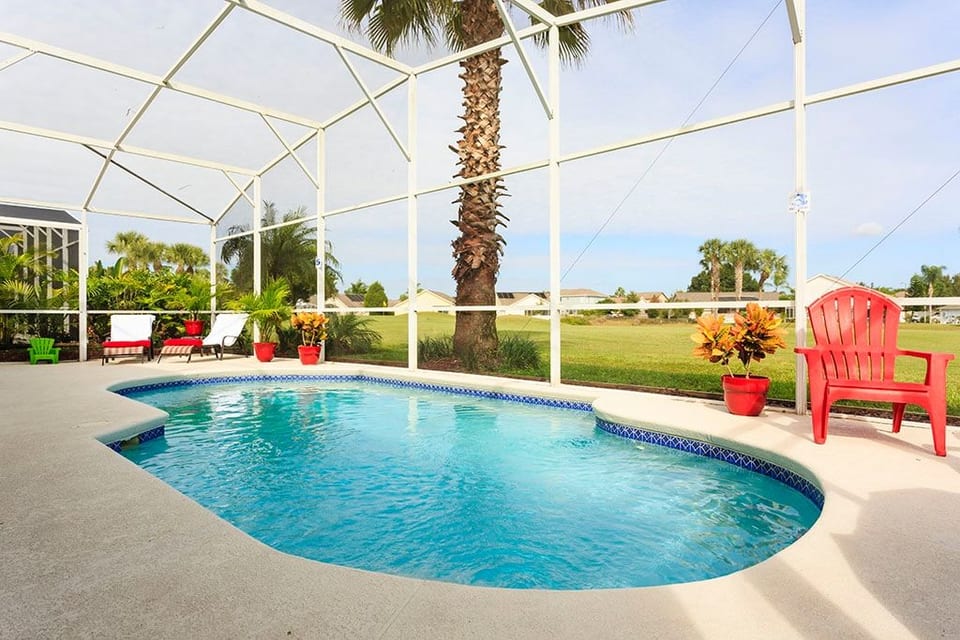 Private pool with lanai