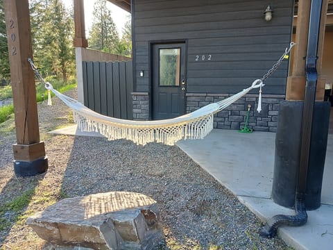 Hammock for relaxing.