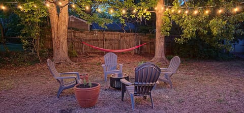 enjoy our peaceful backyard oasis
