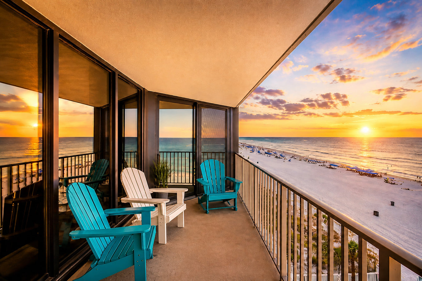 Gulf-View Balcony at Edgewater Resort