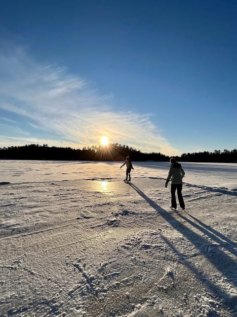 Shovel off the lake in the winter for your private ice skating rink!