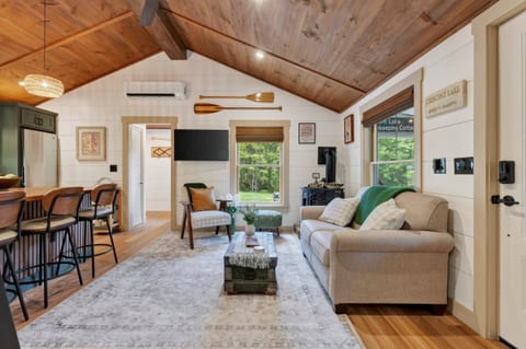 Cozy living space with rustic charm