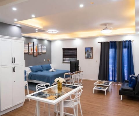 Cabarete studio, private balcony, beach access