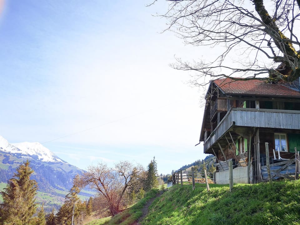 Weidhütte Wegscheide Hütte, Dusche, WC, 4 oder mehr Schlafräume Wohnung 2. Stock - Frutigen