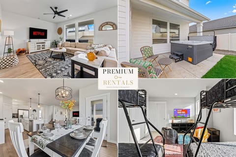 Luxury 5BR Retreat • Hot Tub • Game Room • EV