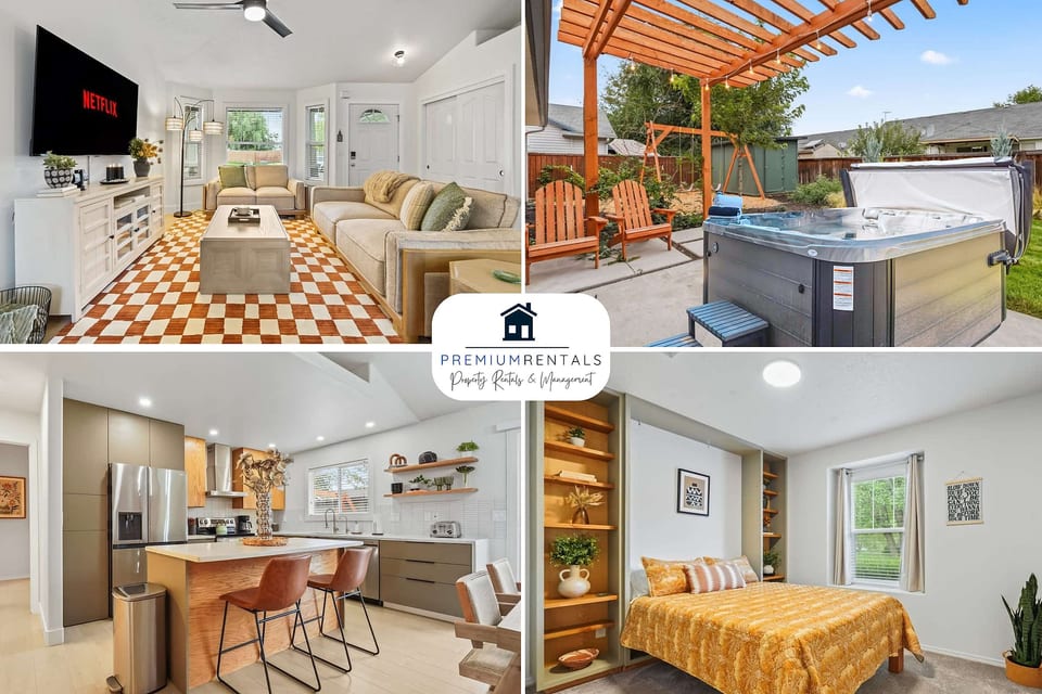Stunning 3BR Home-Backyard HOT TUB Oasis-Home Gym - Meridian