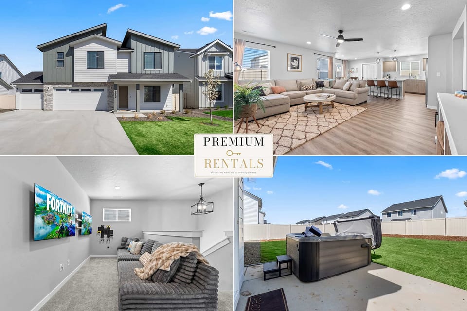 Spacious 5BR - Gamer Room - Hot Tub & Pool Access - Meridian