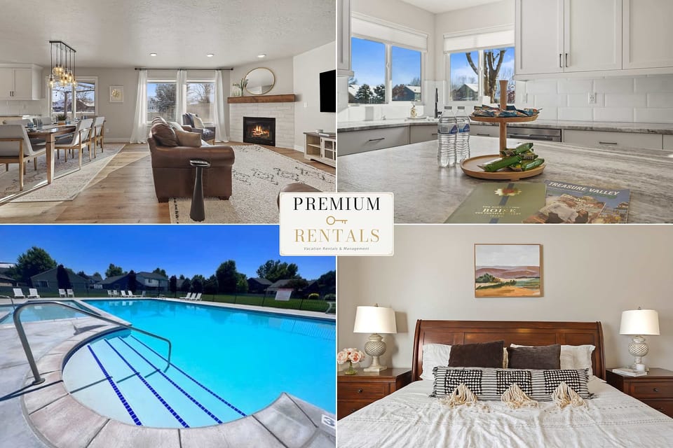 Modern Farmhouse Retreat | 5BR | With Pool Views - Meridian