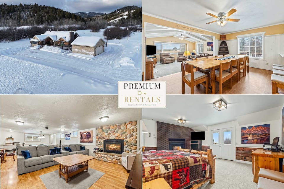 Huge 8BR Estate 2 Game Rooms on 20 Acres - Driggs