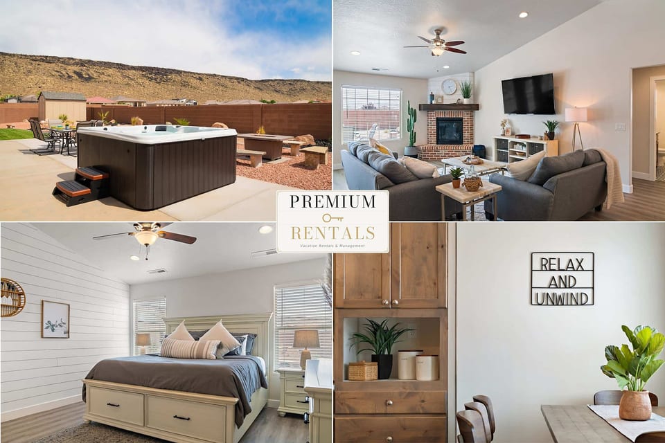 Stunning 5BR Oasis • Hot Tub • Casita • Hurricane - Hurricane