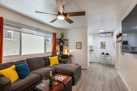 The perfect lounging couch to relax and watch TV (Samsung 65”) or take an afternoon nap