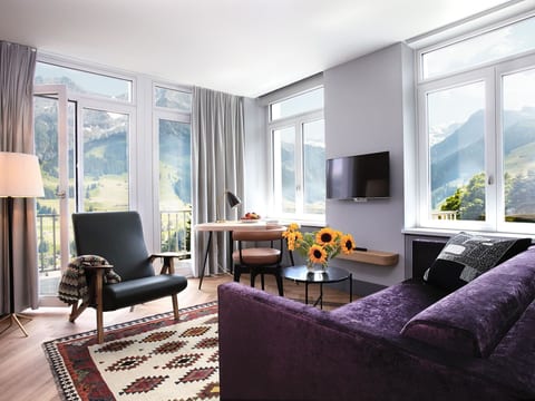 Bellevue Parkhotel & Spa - Relais & Châteaux Junior Suite, Dusche oder Bad, Süd