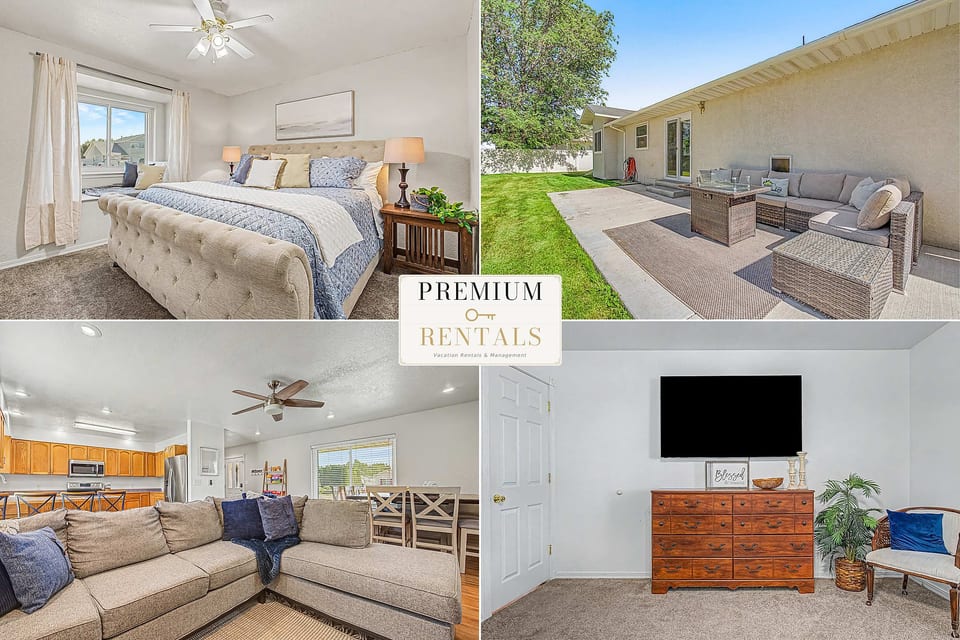 Cozy 3BR Burley Home Spacious Yard Snake River - Burley
