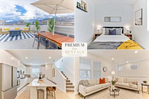 Modern 4BR Home, Rooftop Patio, Mountain Views