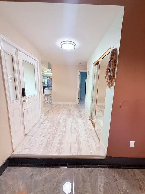 Entry to your spacious getaway.