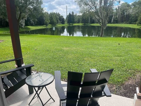Sit and enjoy the view from the back patio