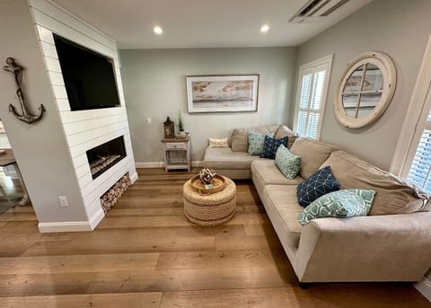 Living , TV Area with Fireplace