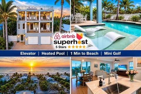 Stunning Gulf Views, Elevator to All Floors, Mini Golf, Heated Pool/Spa