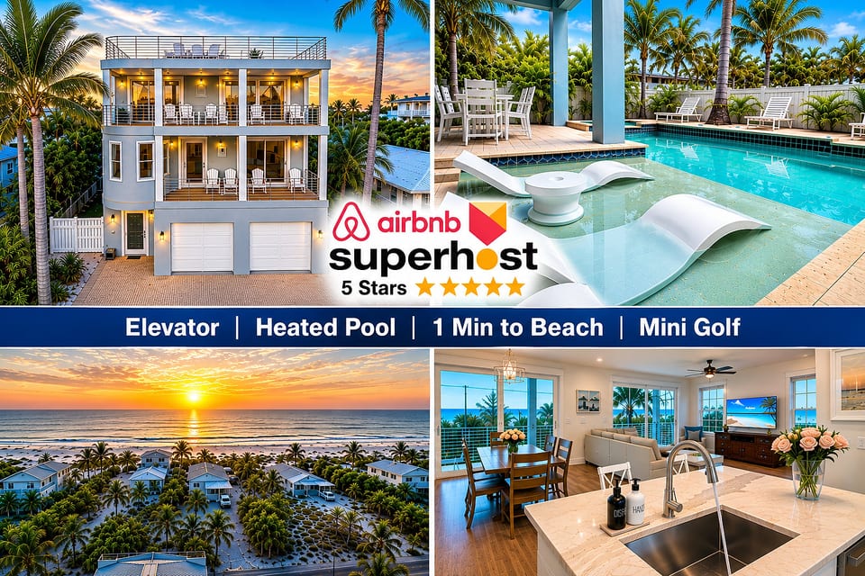 Stunning Gulf Views, Elevator to All Floors, Mini Golf, Heated Pool/Spa