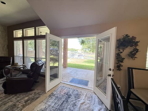 French Doors Living & Dining Area