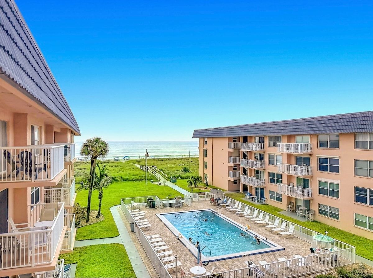 Ocean View Beach Condo | Heated Pool | Cocoa Beach