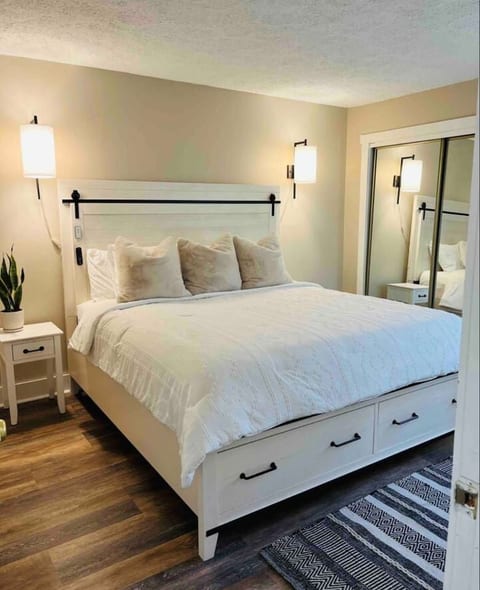 Sleep in a king size bed to rest up.