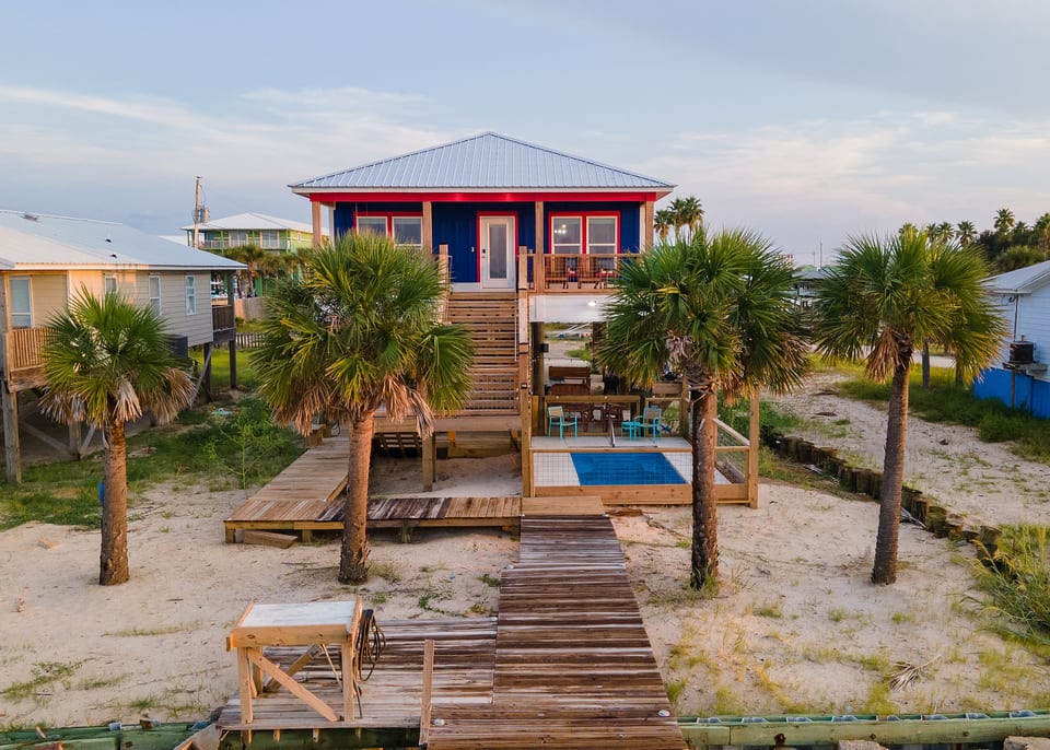 House view from pier