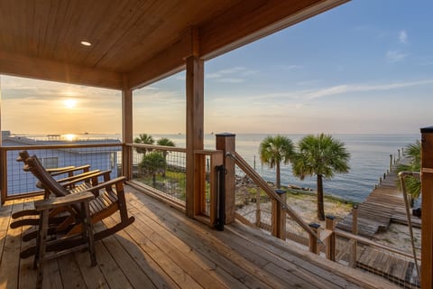 Custom made rocking chairs for enjoying the views
