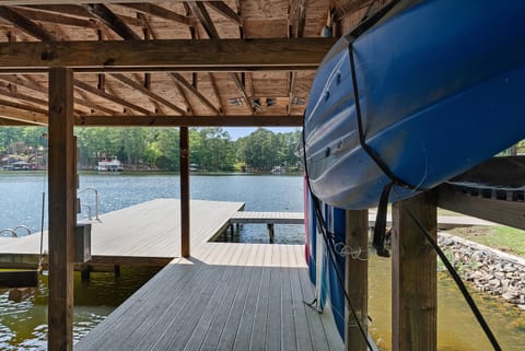 Grab a kayak from the boathouse and paddle out.