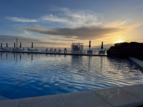 Sunrise on the pool deck