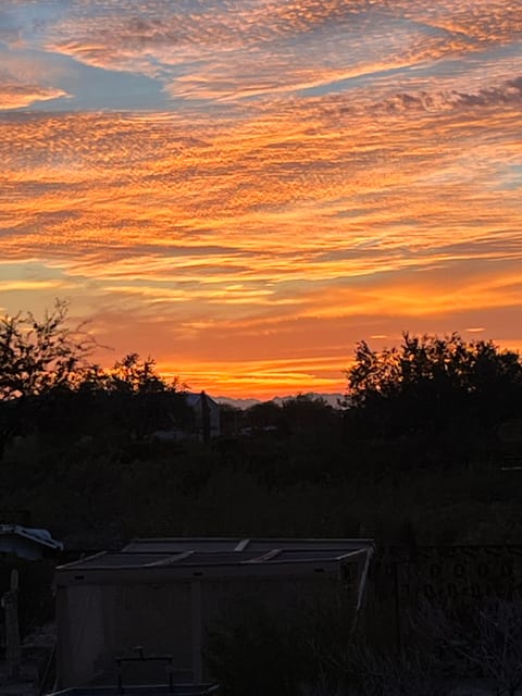 Sunset from porch