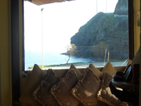 The view when you are in the kitchen