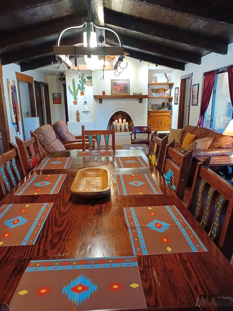 Our beautiful Great Room is a living room/dining room combination. The dining table seats 8.