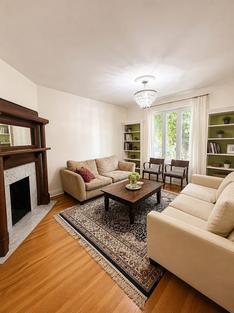 Living room with television