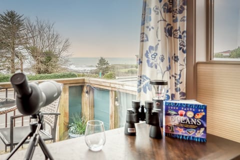 Desk/Seating area with View of Pirate Cove