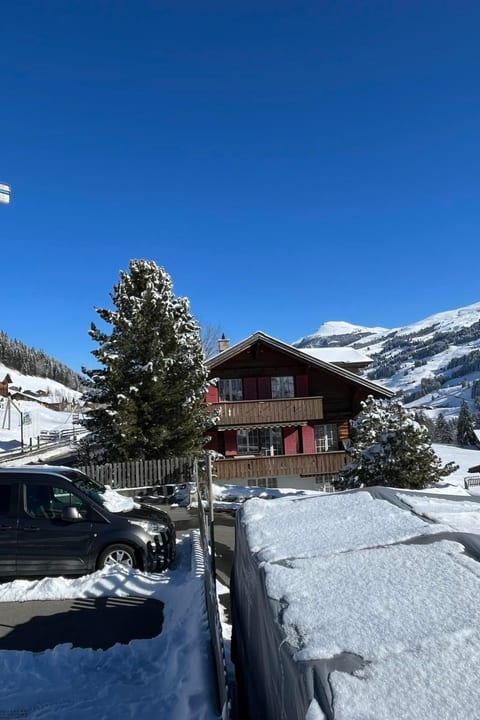 Chalet Sunneschy DG Appartement/Fewo, Dusche und Bad, WC, 2 Schlafräume