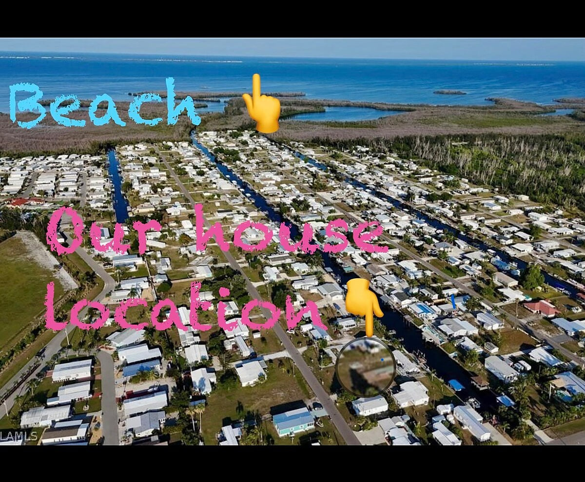 Please note our location to the barrier island beaches