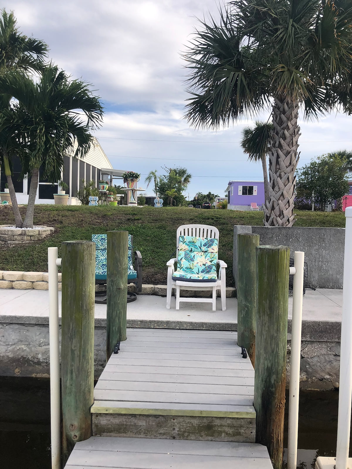 View from dock up to house, really close!