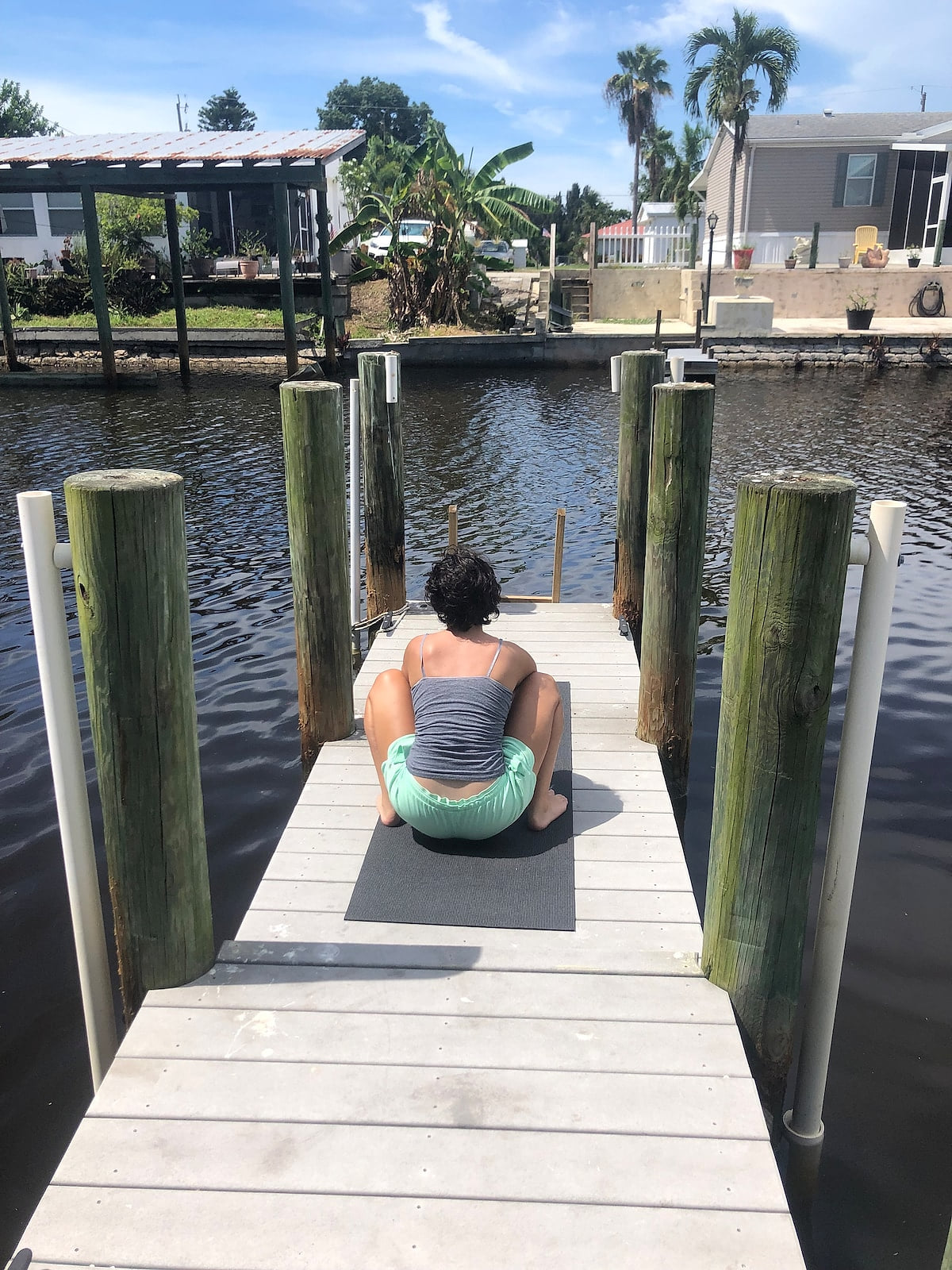 Try some yoga out on the dock! So peaceful