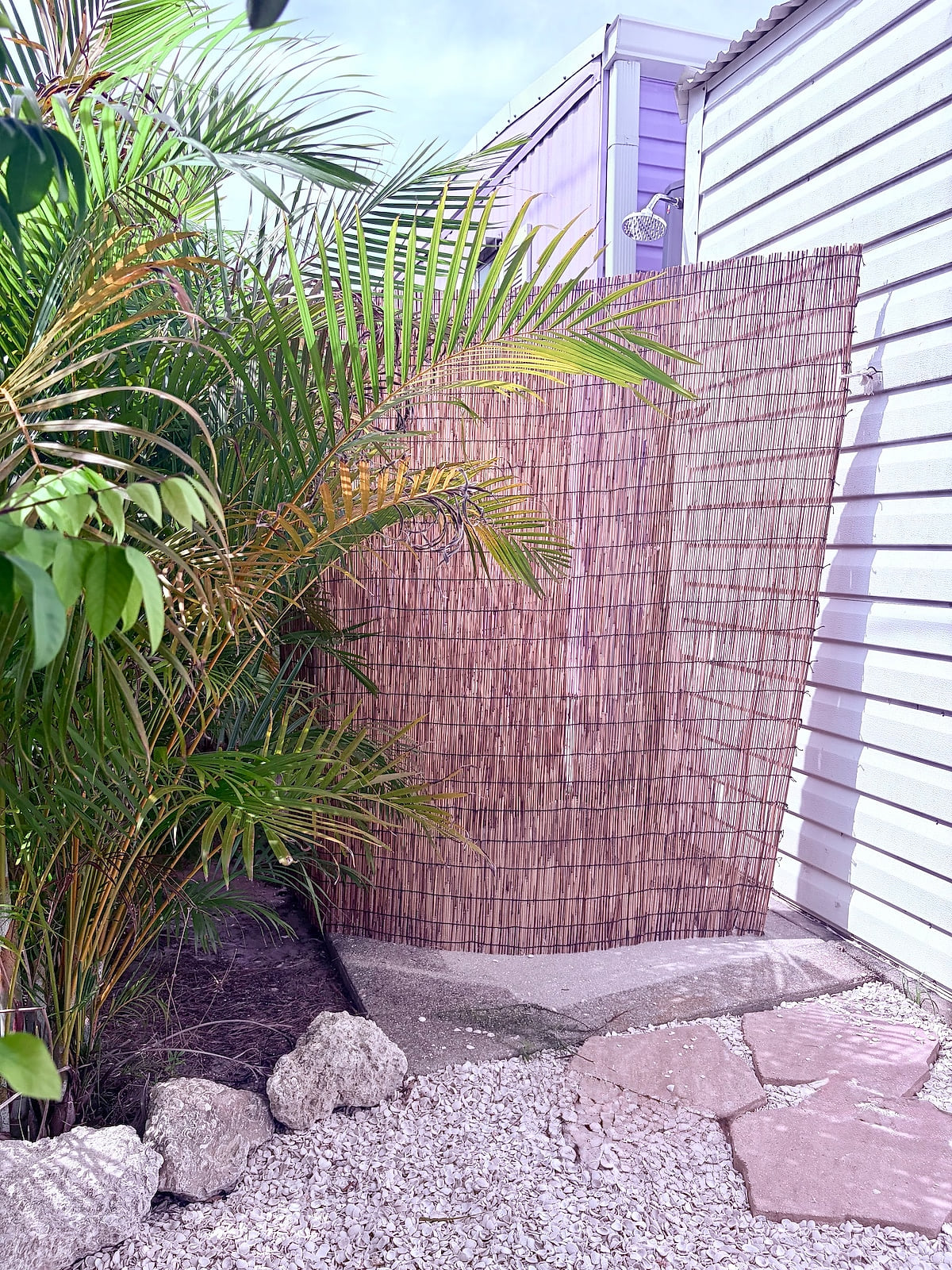 New outdoor solar shower!