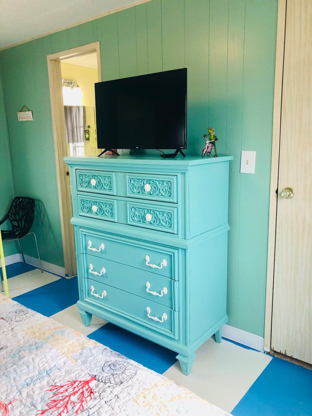 Had some fun and painted on some coastal floors