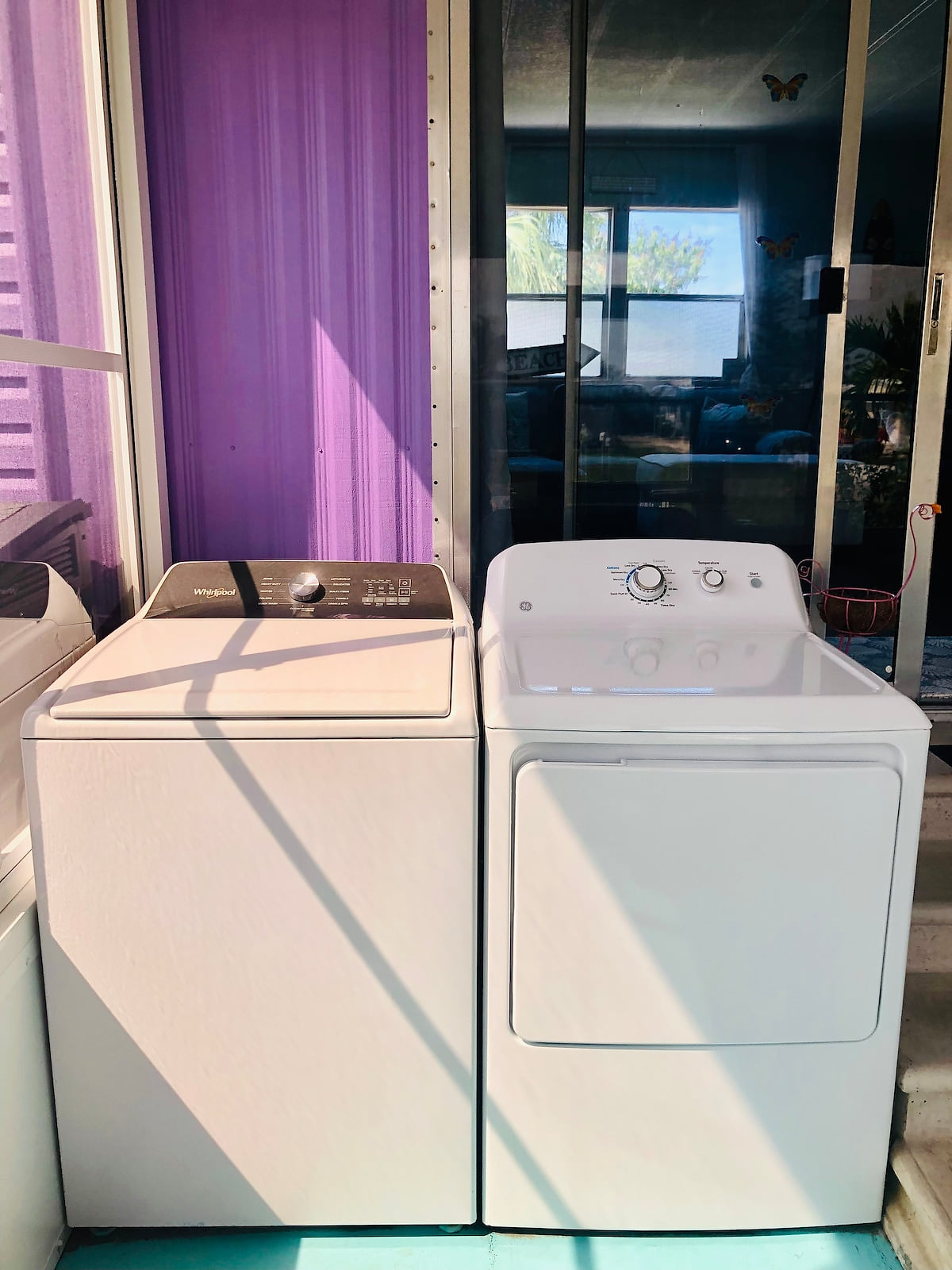 New washer and dryer free for your use