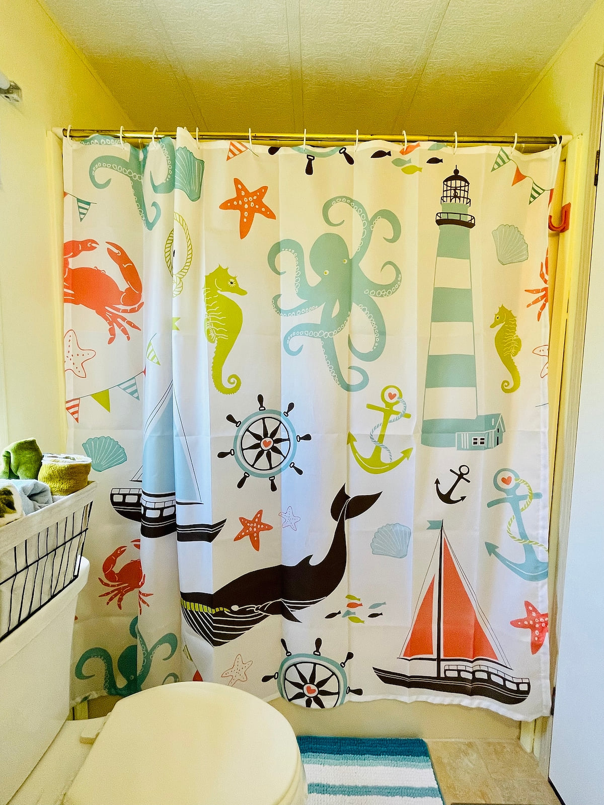 Bath and Shower! Floors have been updated since this pic